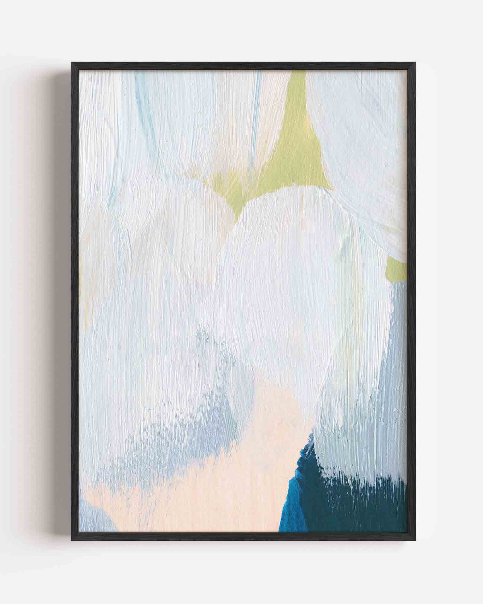 Abstracte penseelstreken Poster