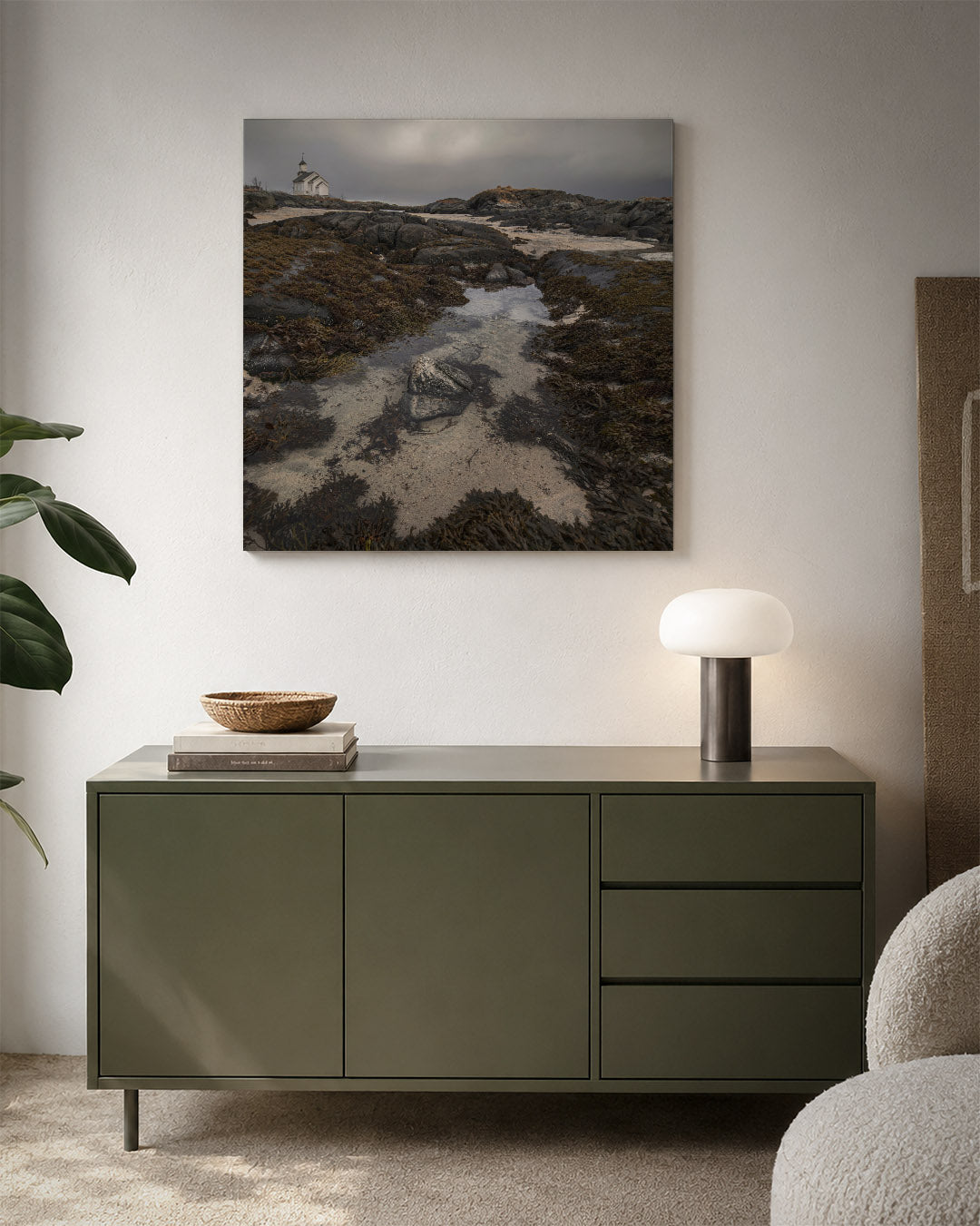 Rustige kustlijn Kunstwerk