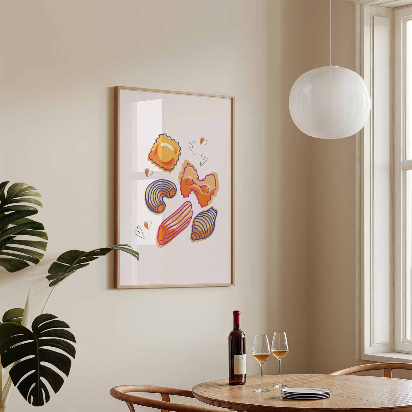 Pasta Liefde Poster-WallArtistic