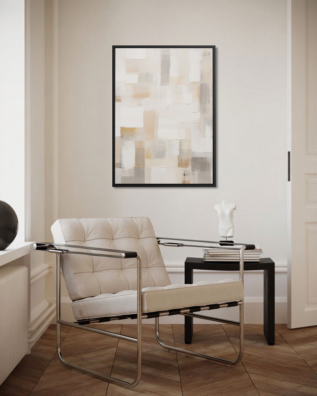 Zachte kleuren compositie Kunstwerk