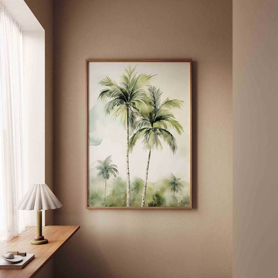 Tropische palmbomen Poster