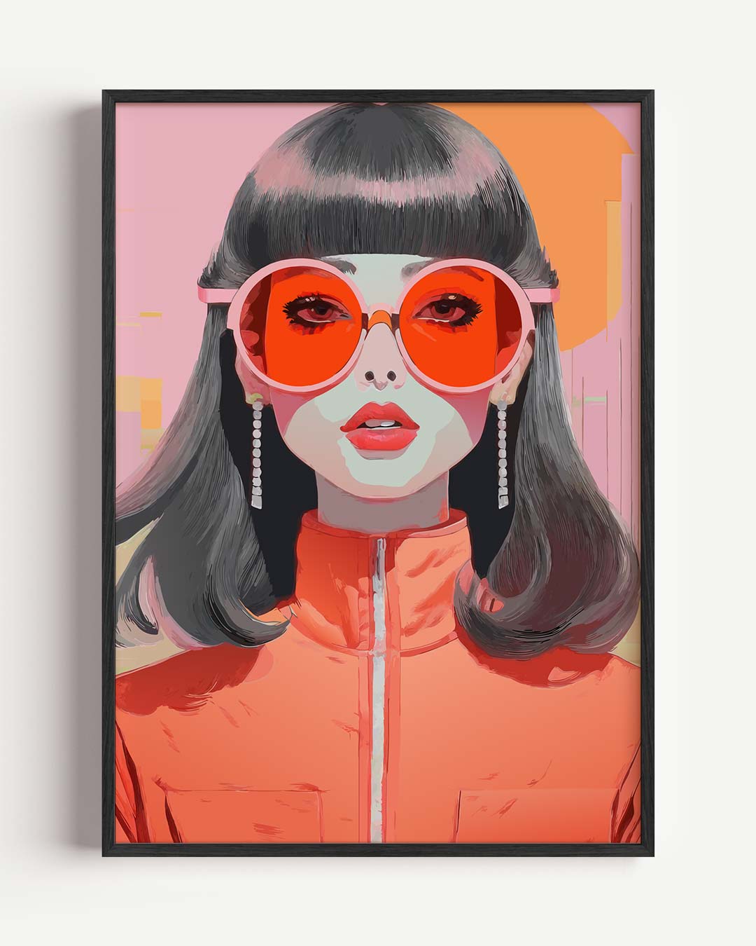 Stijlvolle Retro Fashion Poster-WallArtistic