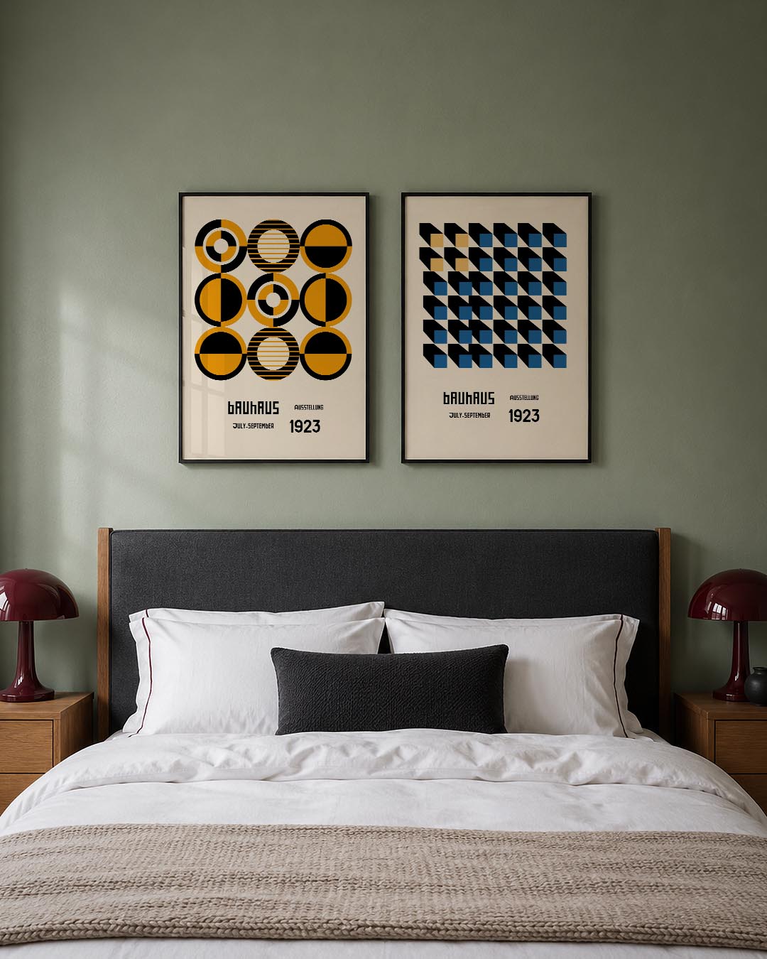 Cirkelpatronen en lijnen Posterset