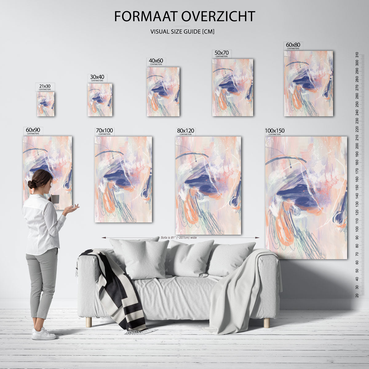 Abstracte vormen Poster
