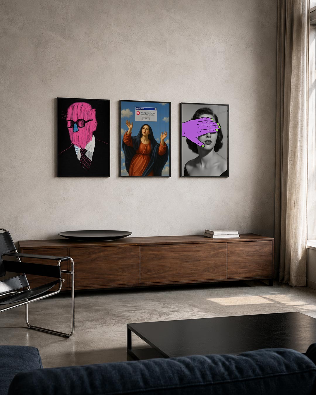 Kleurrijke portretvormen Posterset