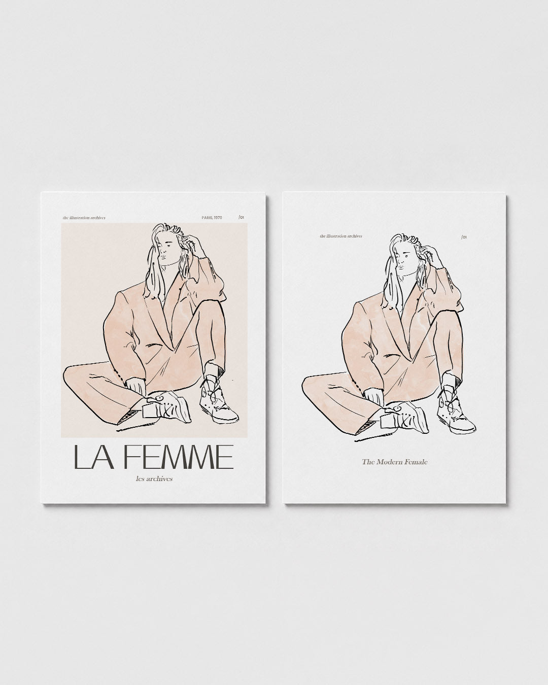 Lijn en kleur Posterset