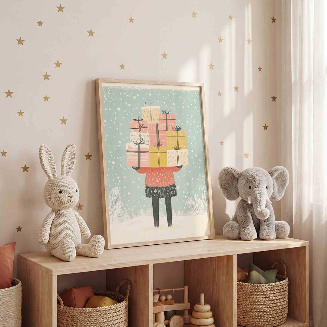 Stapeling van cadeaus Poster