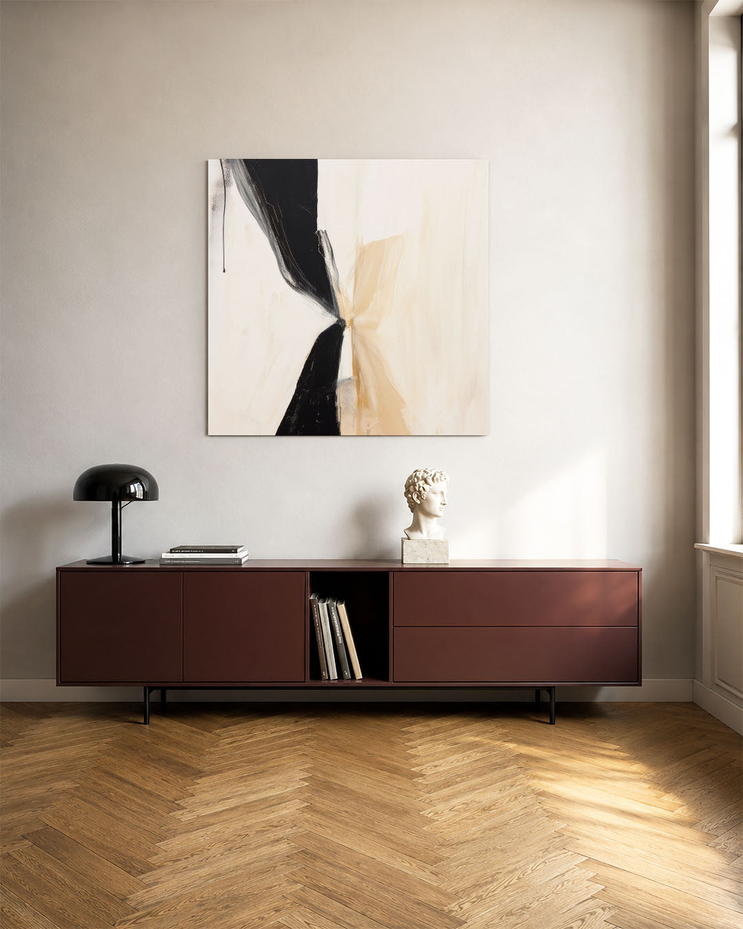 Dynamische vormen Kunstwerk