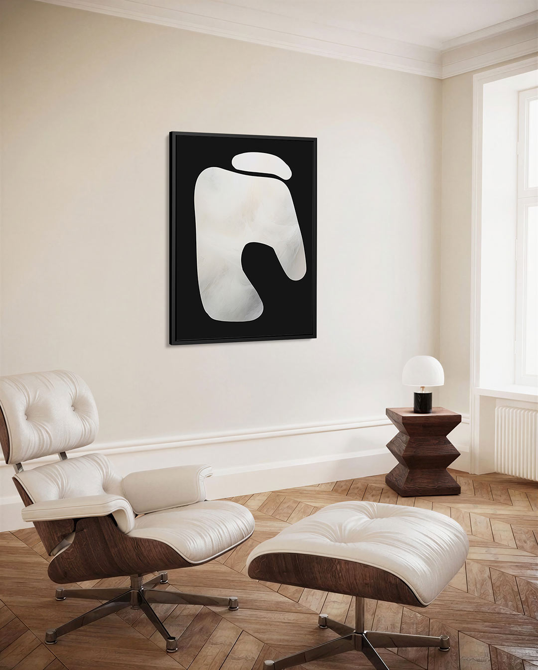 Organische vormen compositie Kunstwerk