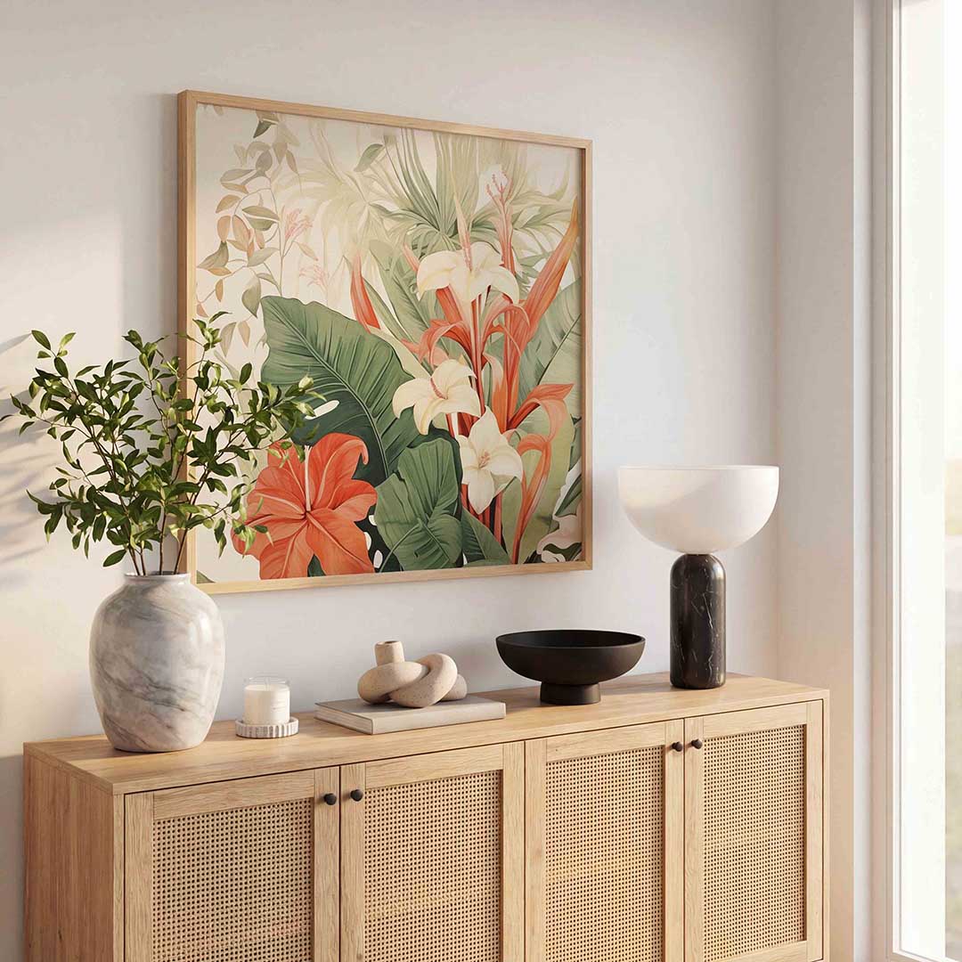 Tropische bloemen Poster