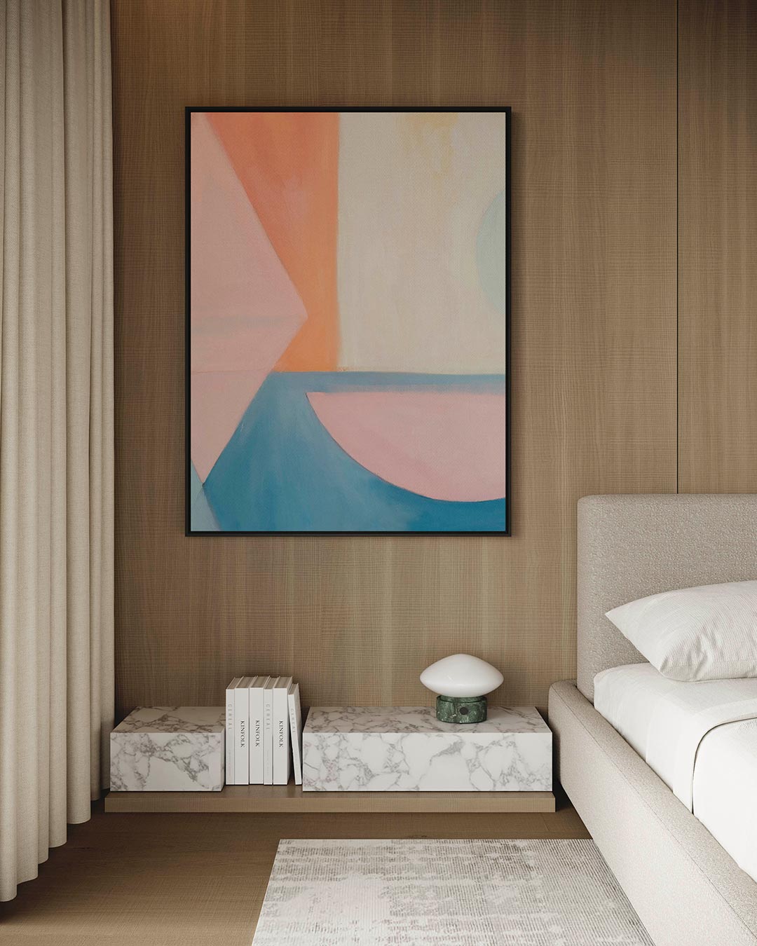 Geometrische vormen compositie Kunstwerk