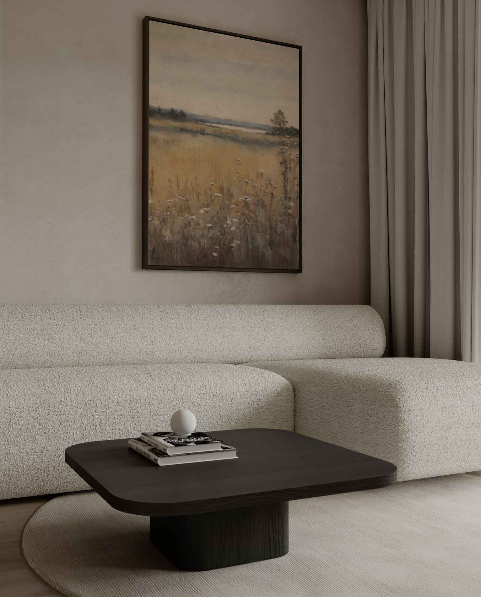 Sereniteit van de Herfstdag Kunstwerk-canvas-dibond-plexiglas-wanddecoratie-WallArtistic