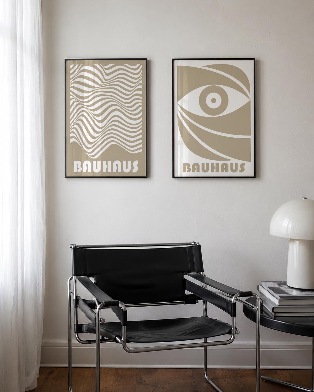 Golvend lijnenspel Posterset
