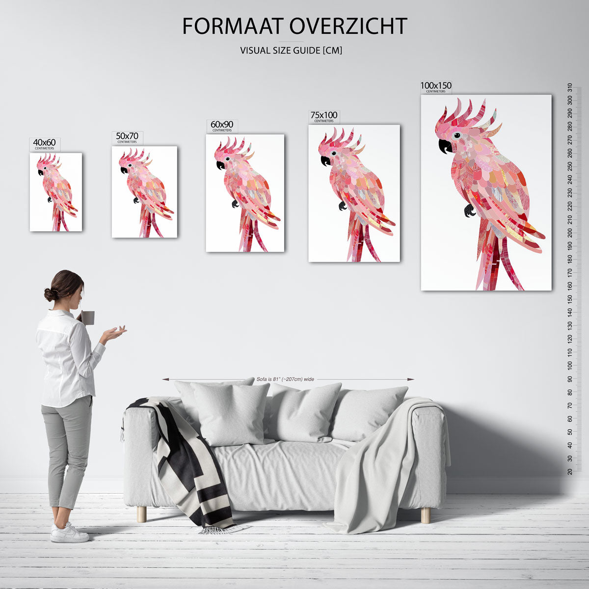 Vrolijke vogel Kunstwerk