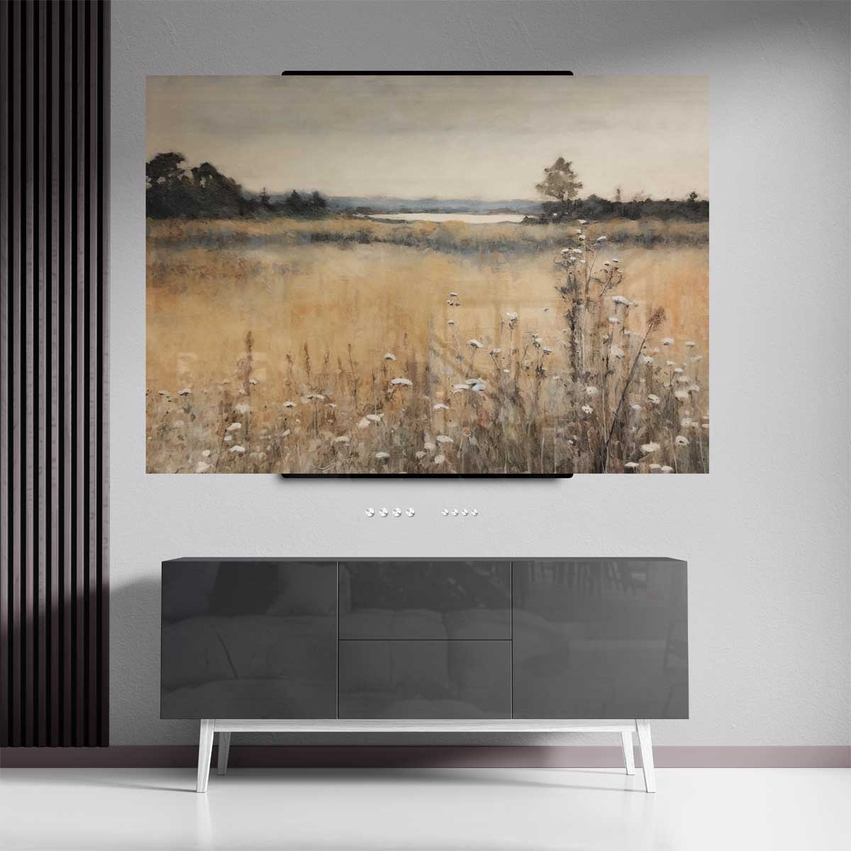 Rustieke Landschapsglans Kunstwerk-canvas-dibond-plexiglas-wanddecoratie-WallArtistic