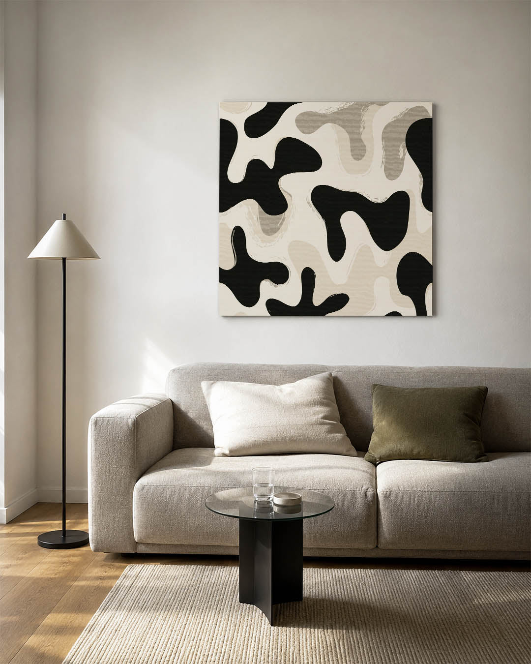 Organische vormen compositie Kunstwerk