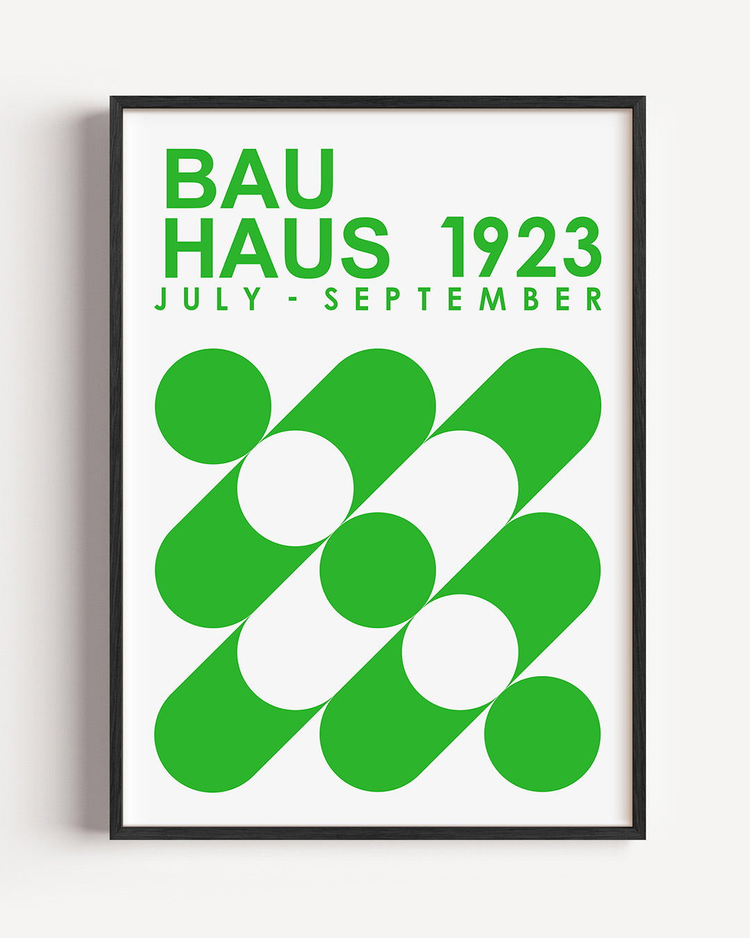 Groene cirkelpatronen Poster