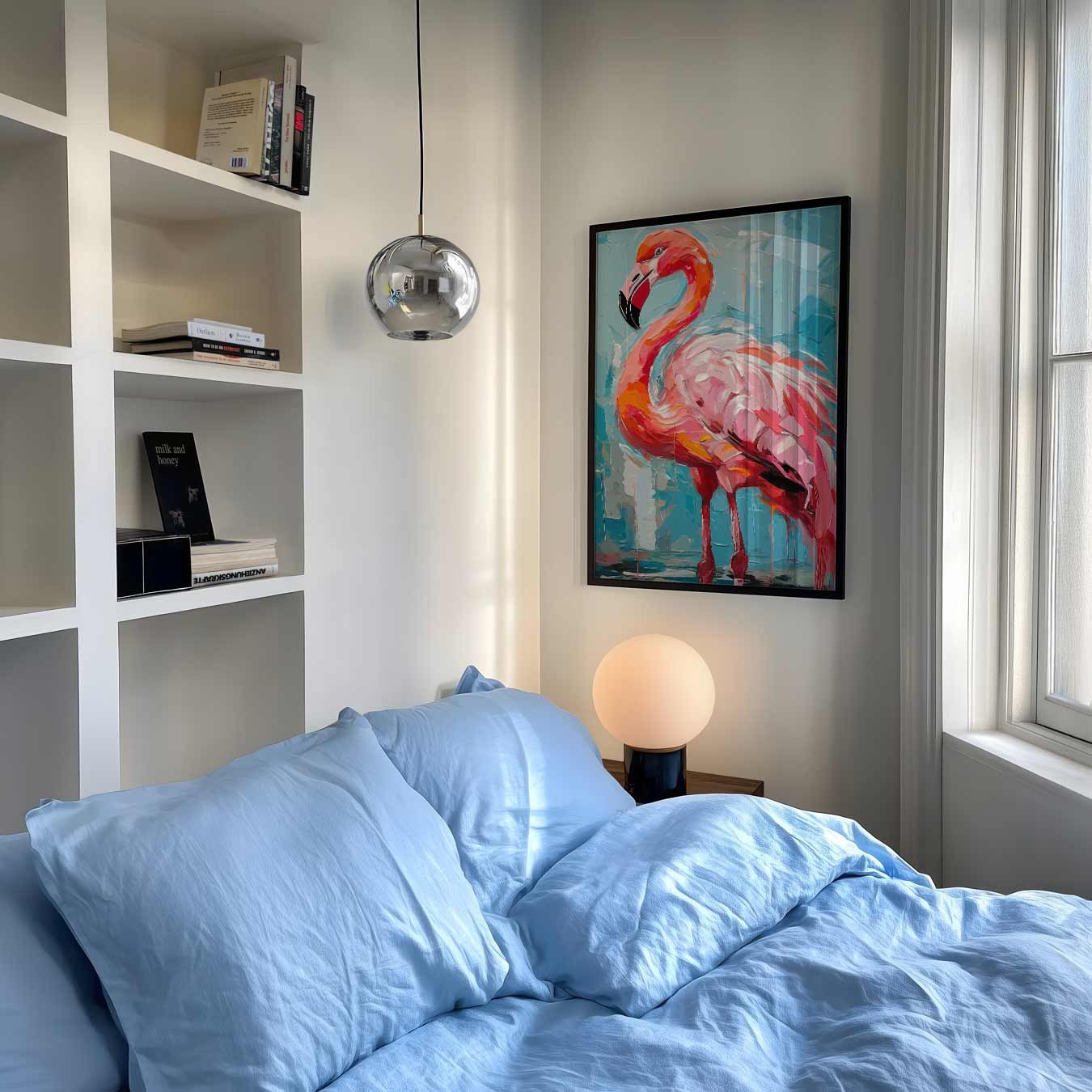 Flamingo Elegantie Poster-WallArtistic
