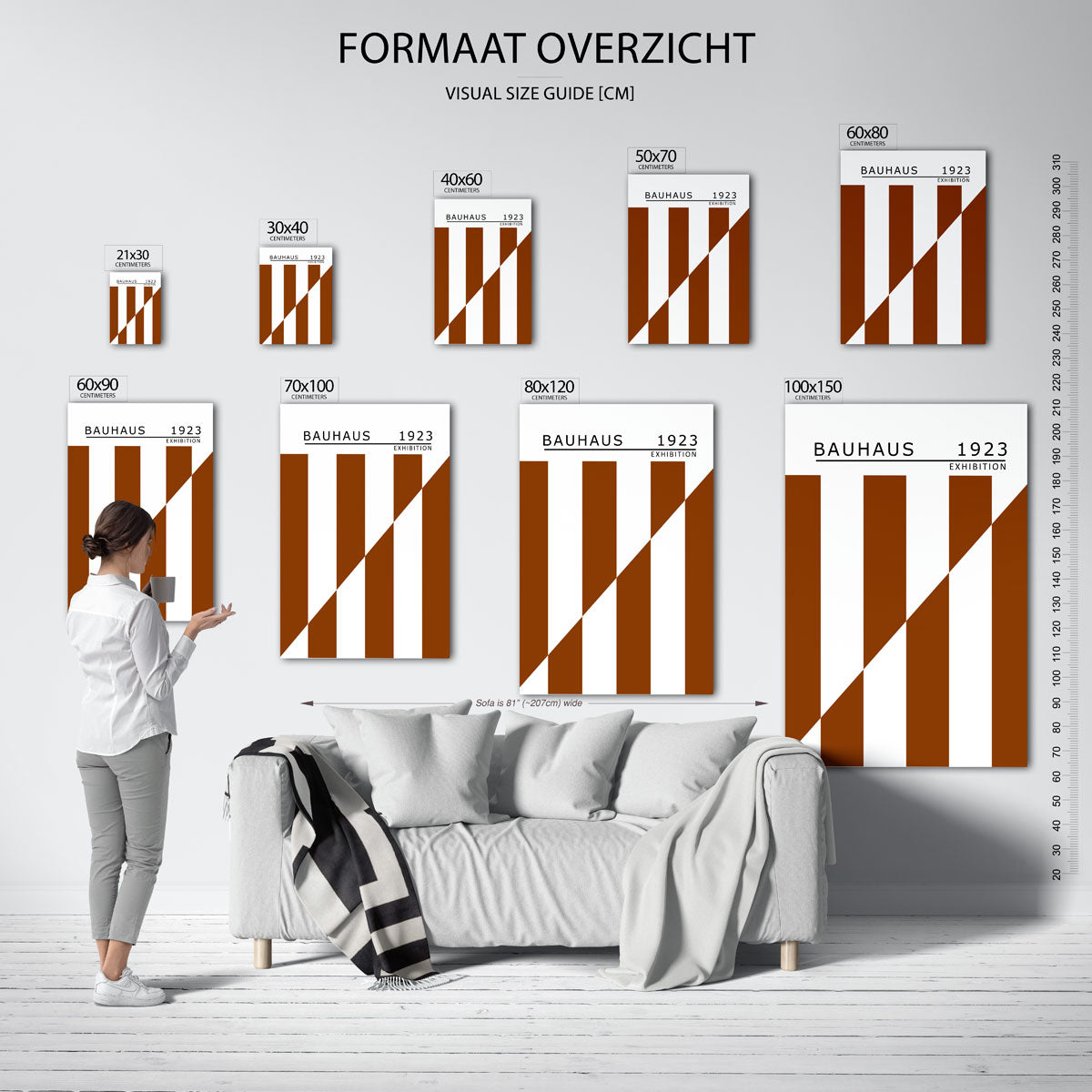 Lijnen en vlakken Poster