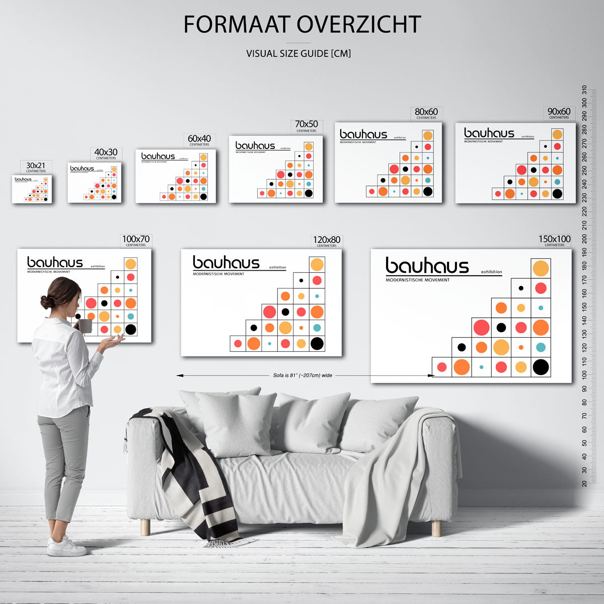 Vorm en kleurvlakken Poster