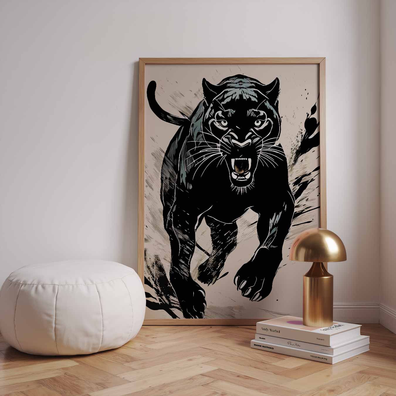 Stoere Panter Kunstposter-WallArtistic
