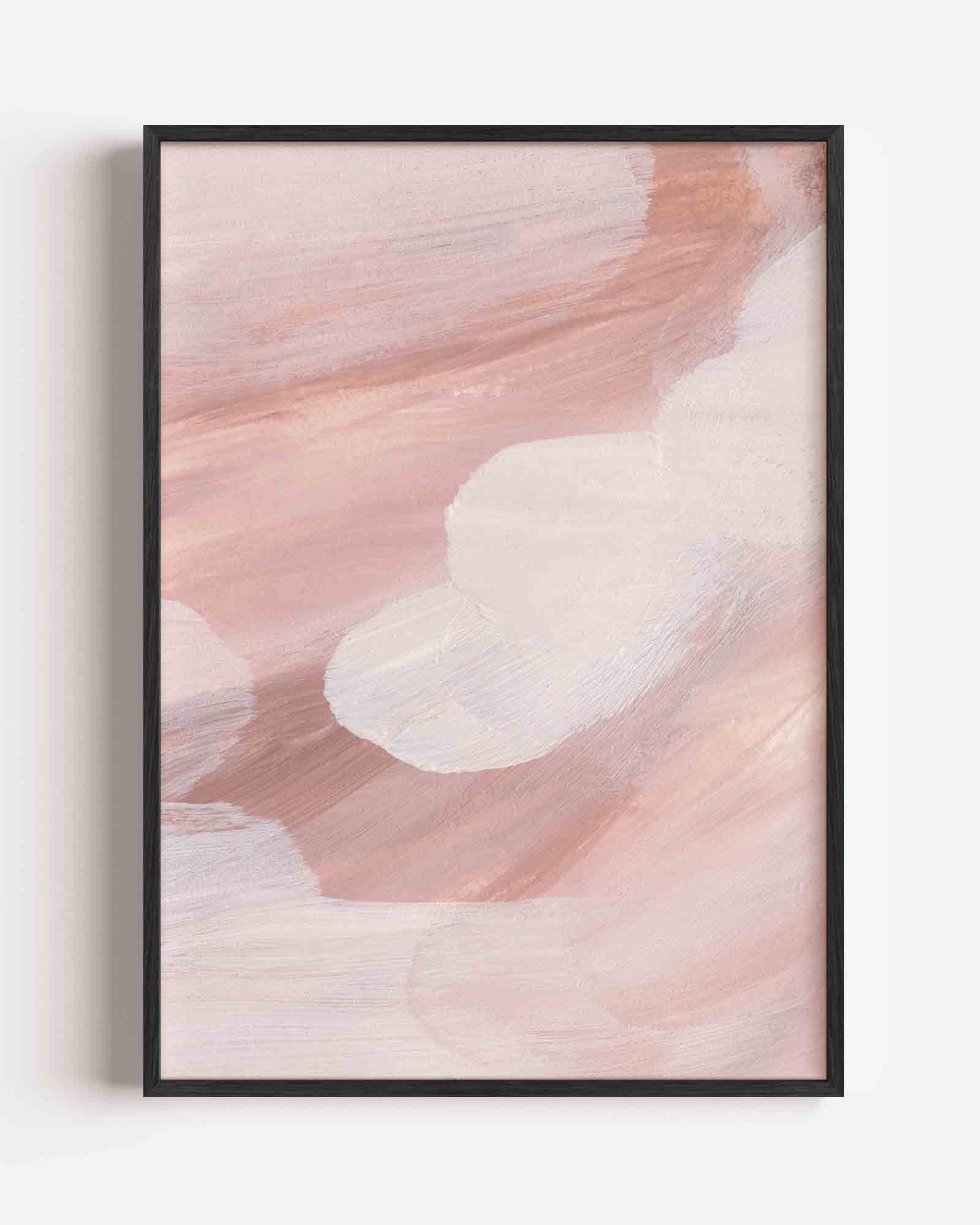 Abstracte penseelstreken Poster