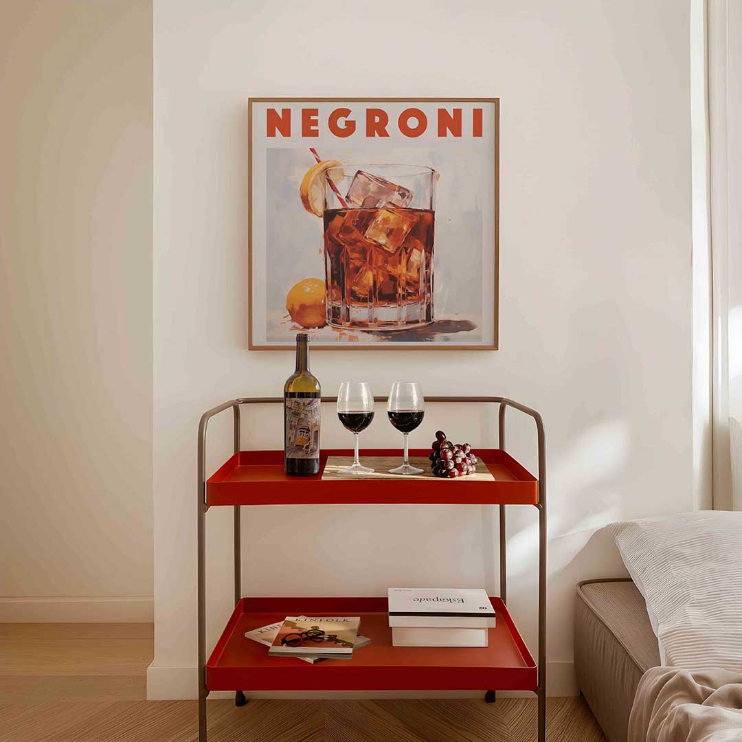 Negroni cocktail Poster