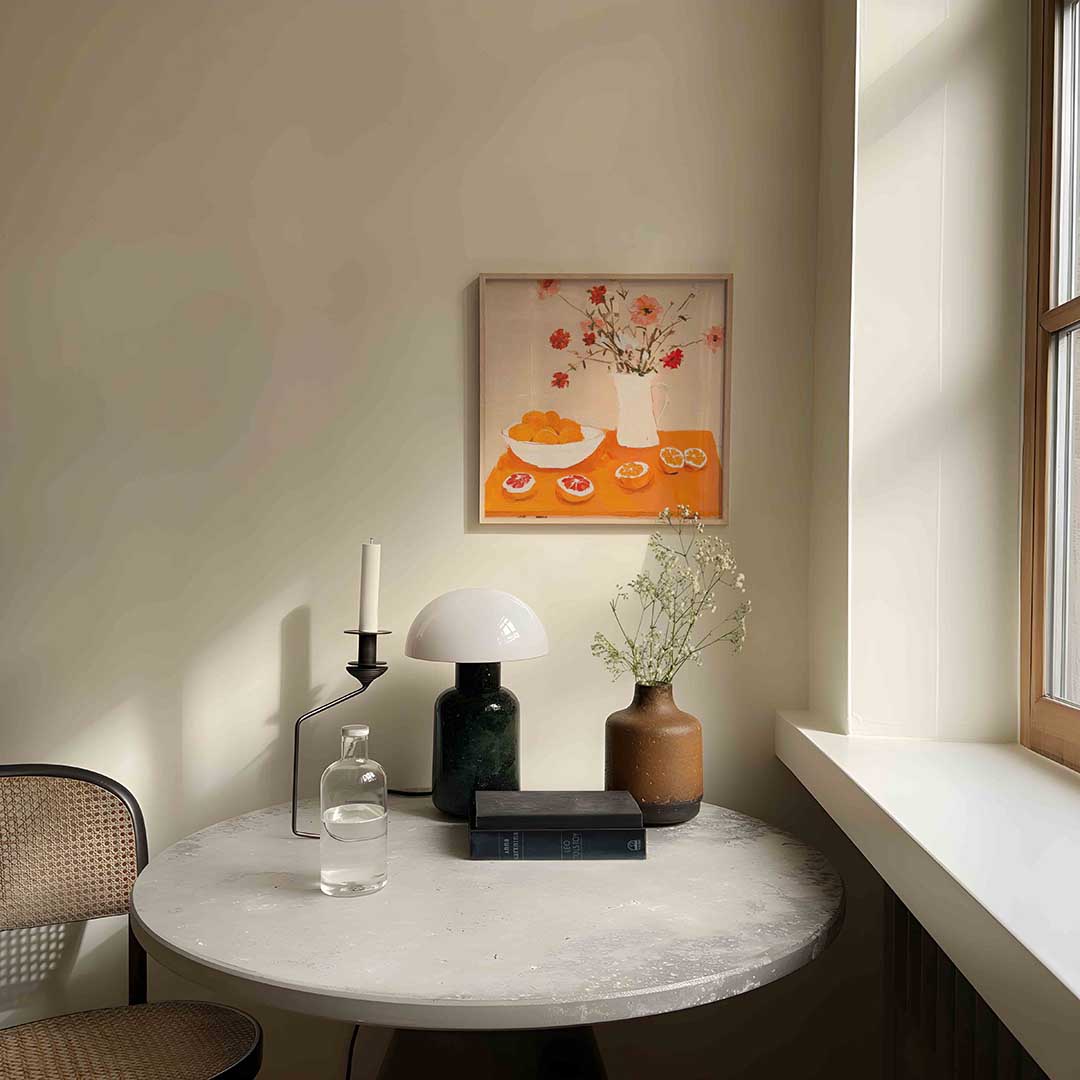 Bloemen en citrus Poster