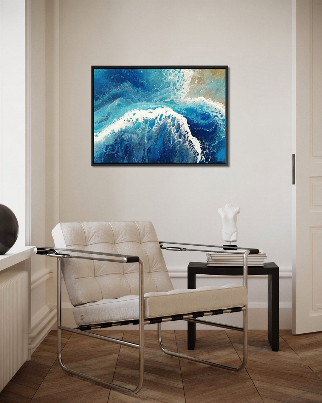 Dynamische oceaan golven Kunstwerk