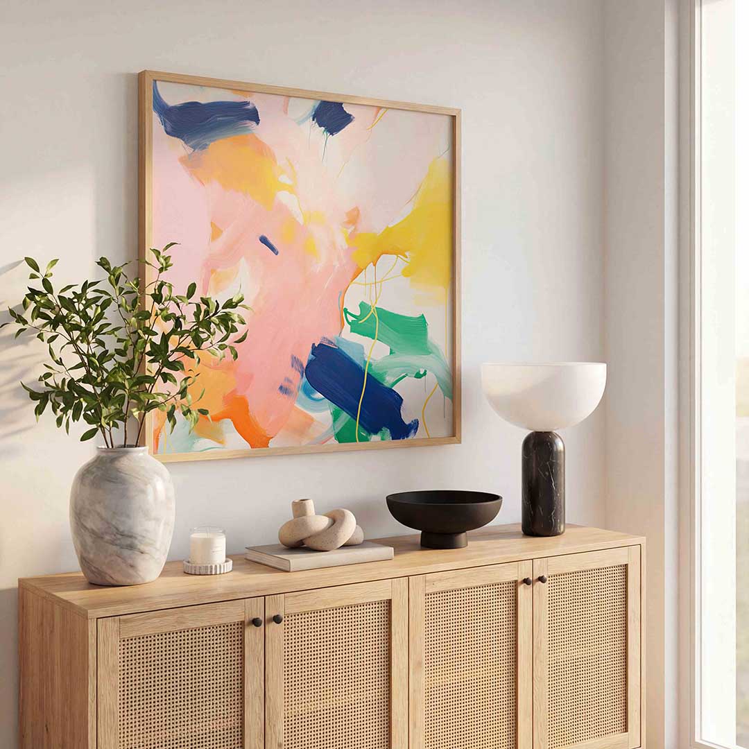 Abstracte kleurrijke vormen Poster