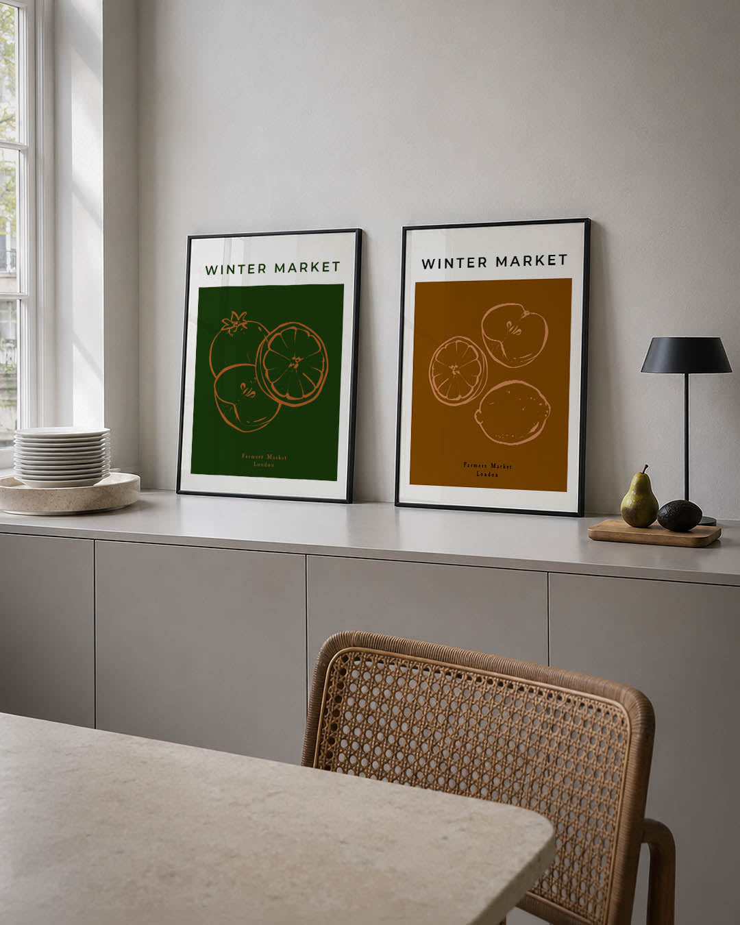 Fruitige eenvoud Posterset