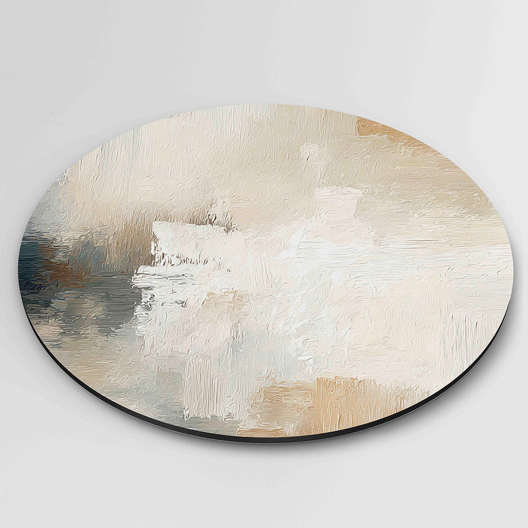 Abstracte beige Muurcirkel
