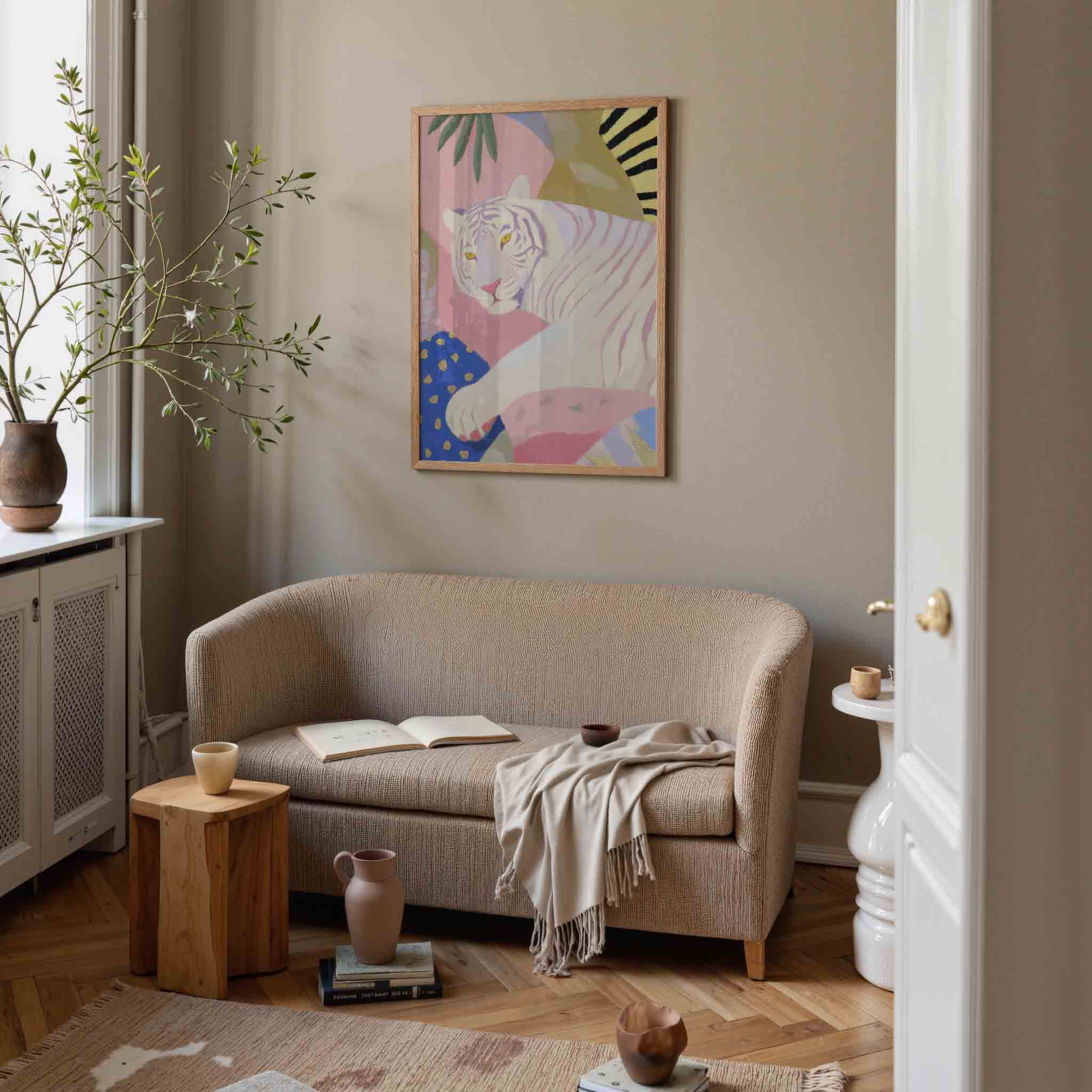 Witte tijger Poster