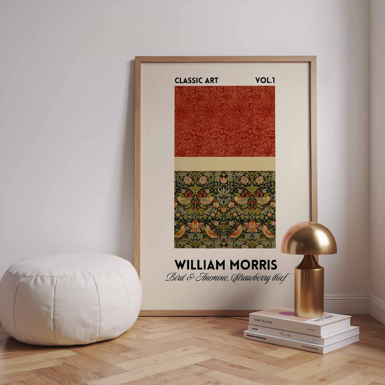 William Morris Bull & Acanthus, Strawberry Thief Poster-WallArtistic
