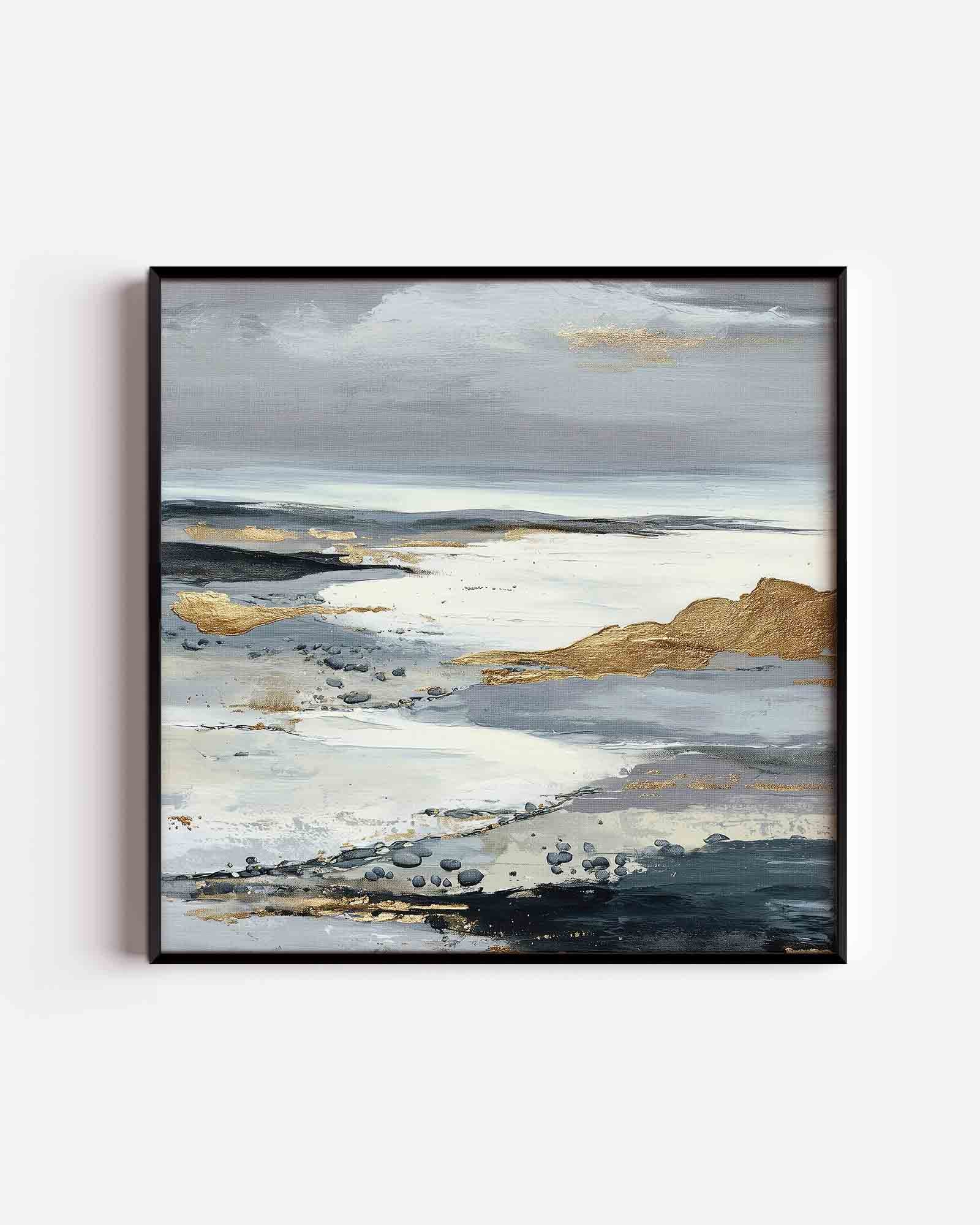 Abstracte landschapsweergave Poster