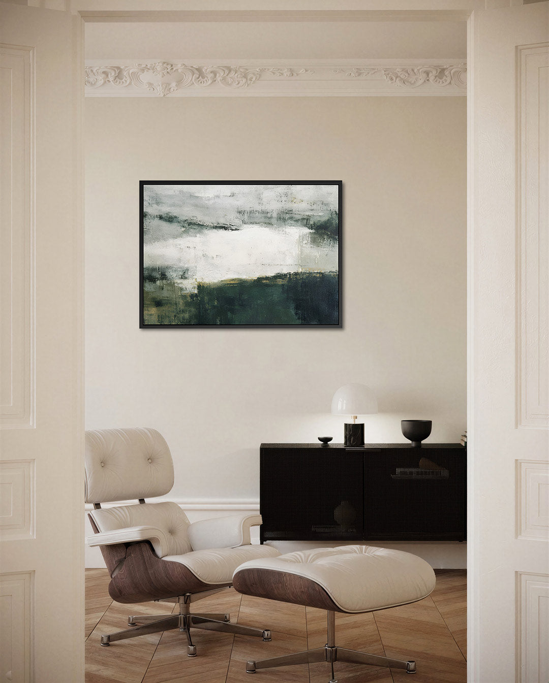 Rustige landschap compositie Kunstwerk