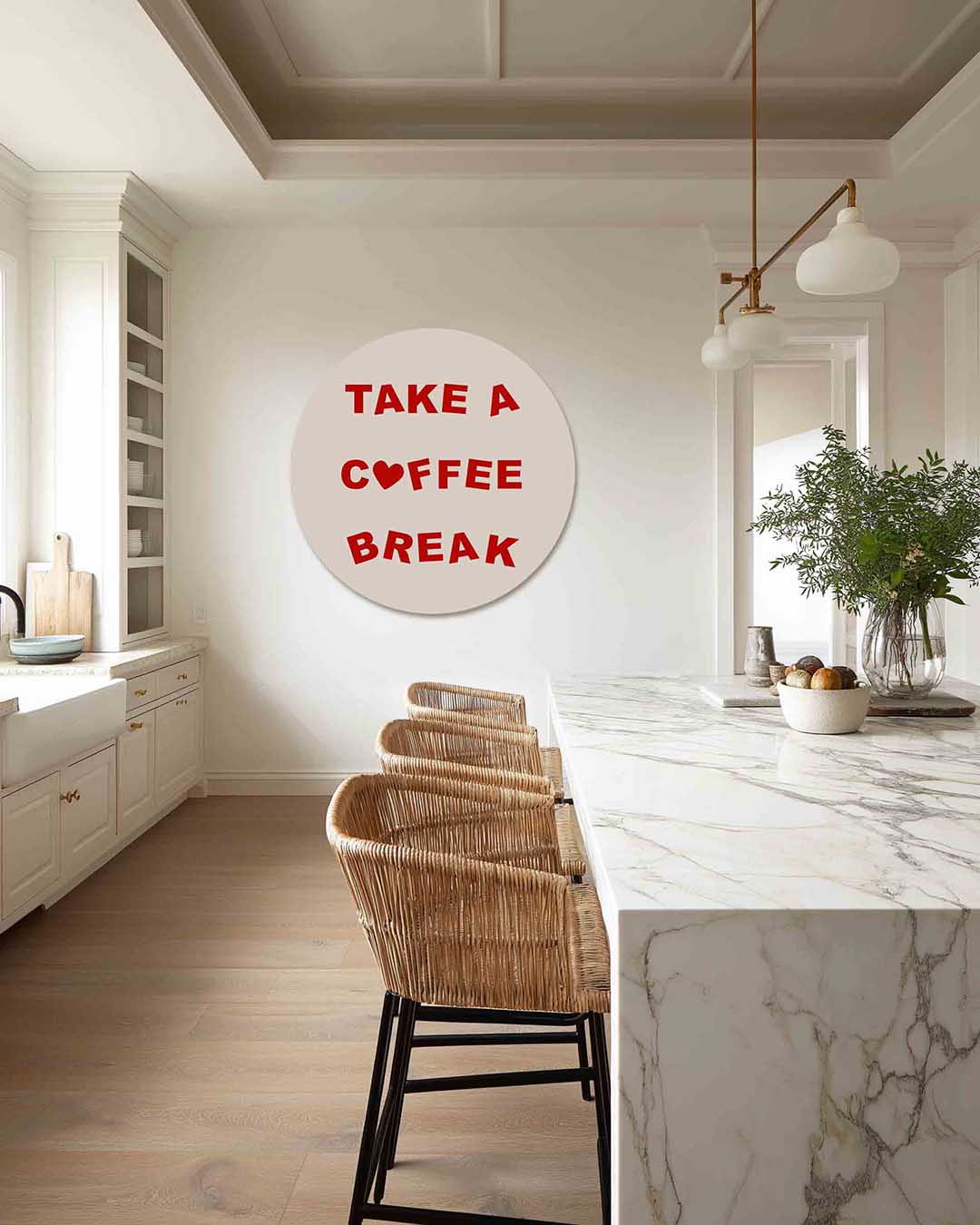 Take a coffee break Muurcirkel