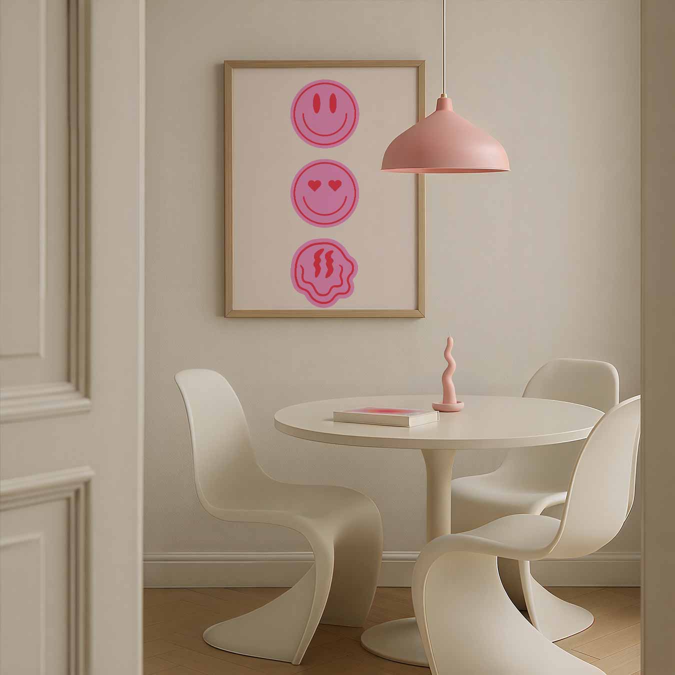 Kleurrijke Emoticon Vibes Poster-WallArtistic