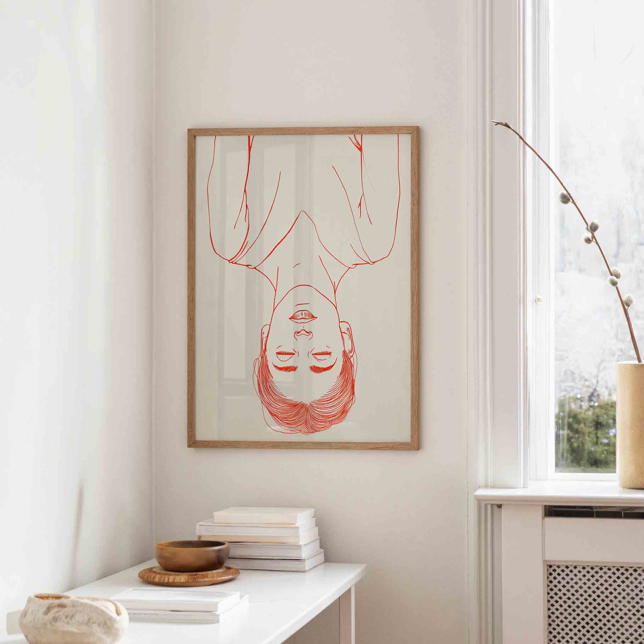 Omgekeerd gezicht Poster