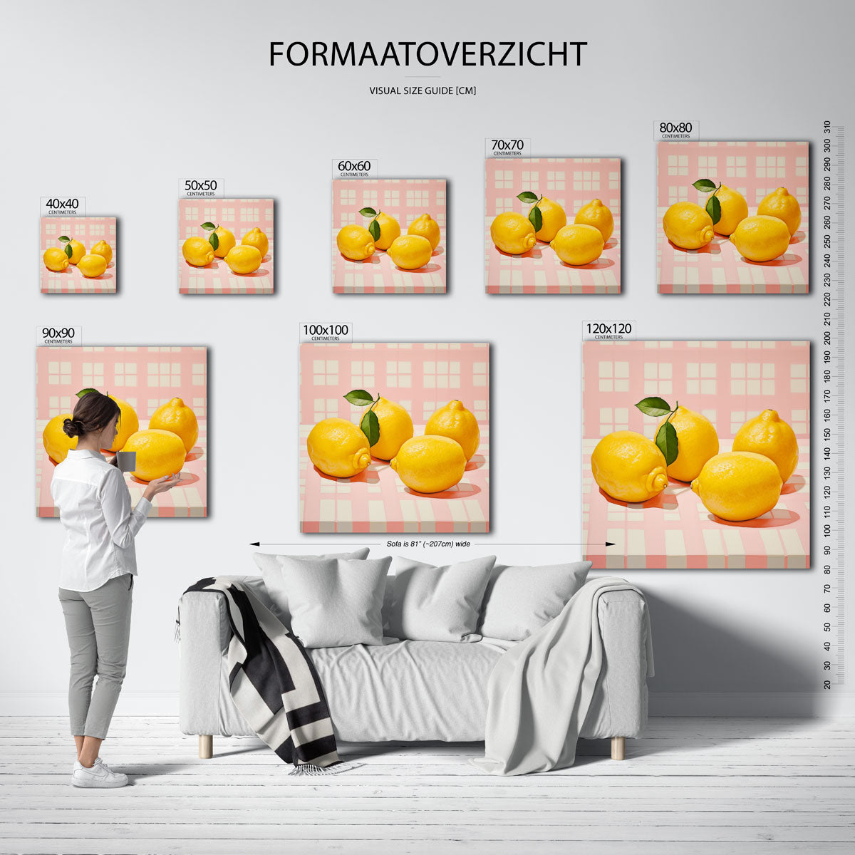 Citroenen op tafel Poster