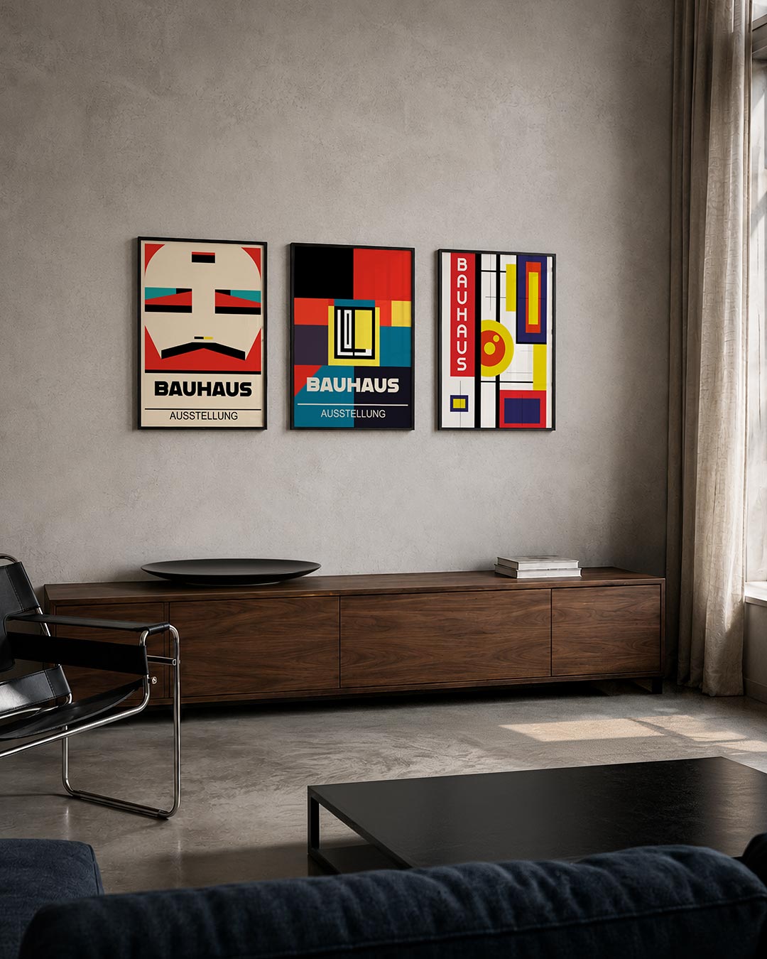 Kleurrijke vlakken Posterset