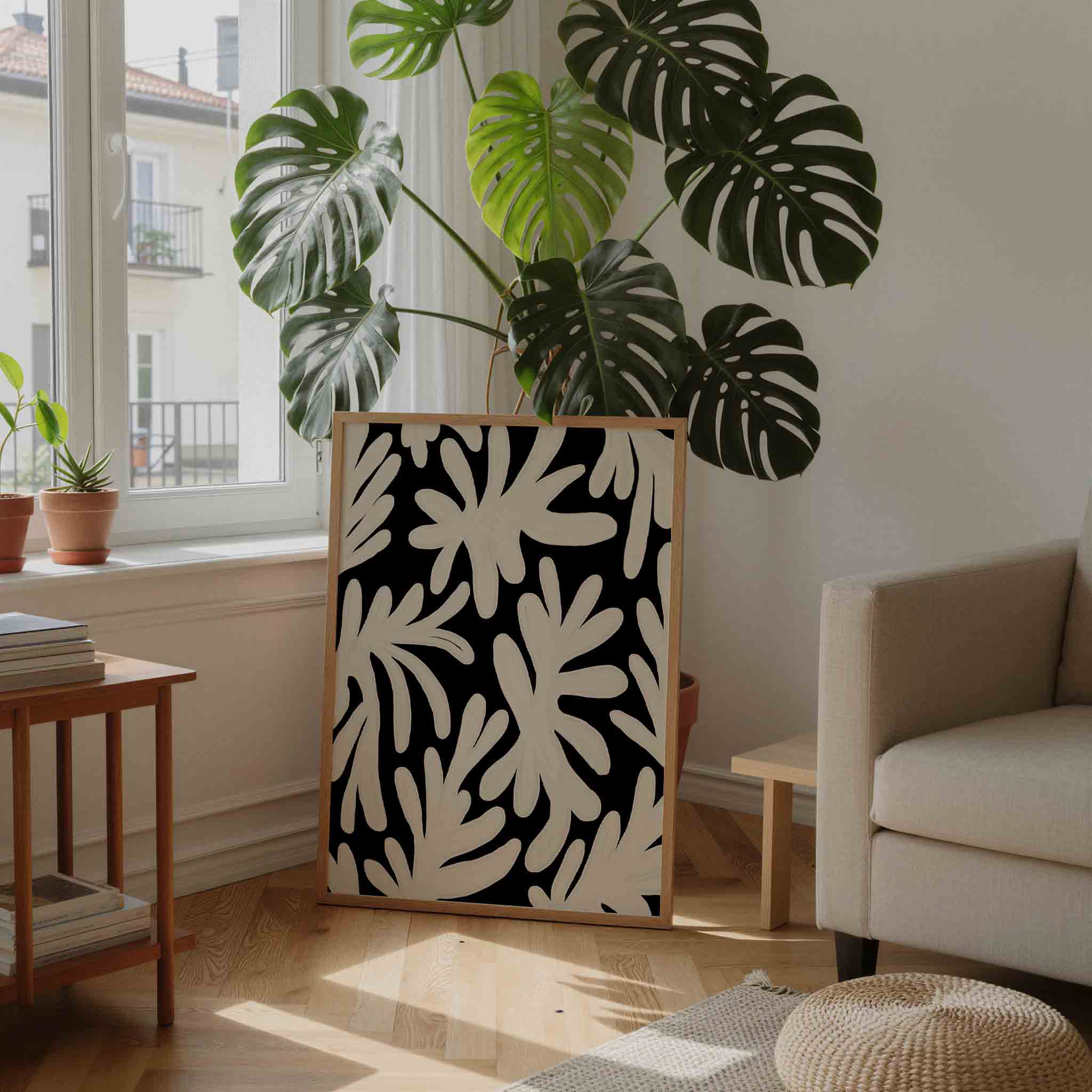 Abstracte bladeren Poster