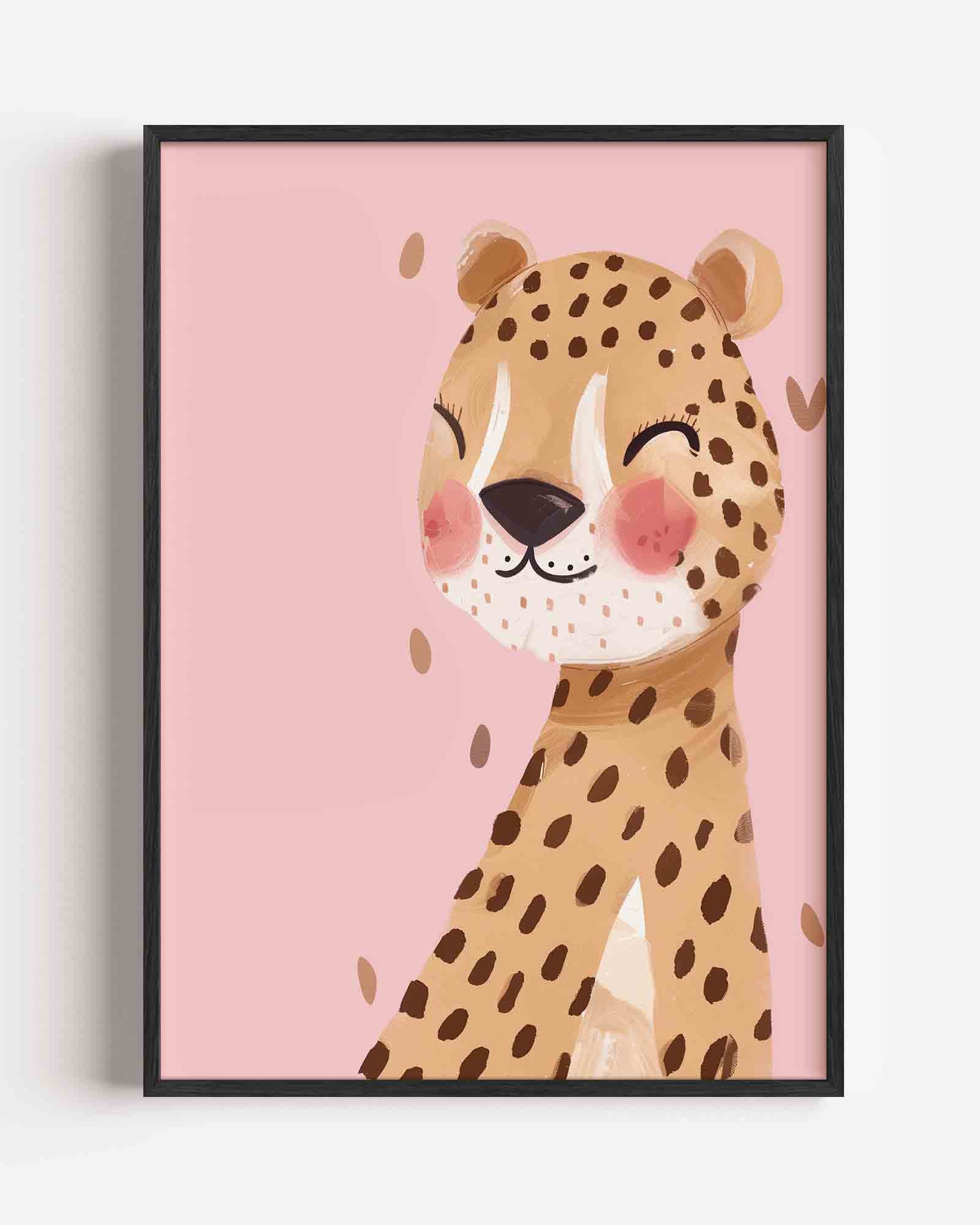 Lachende luipaard Poster