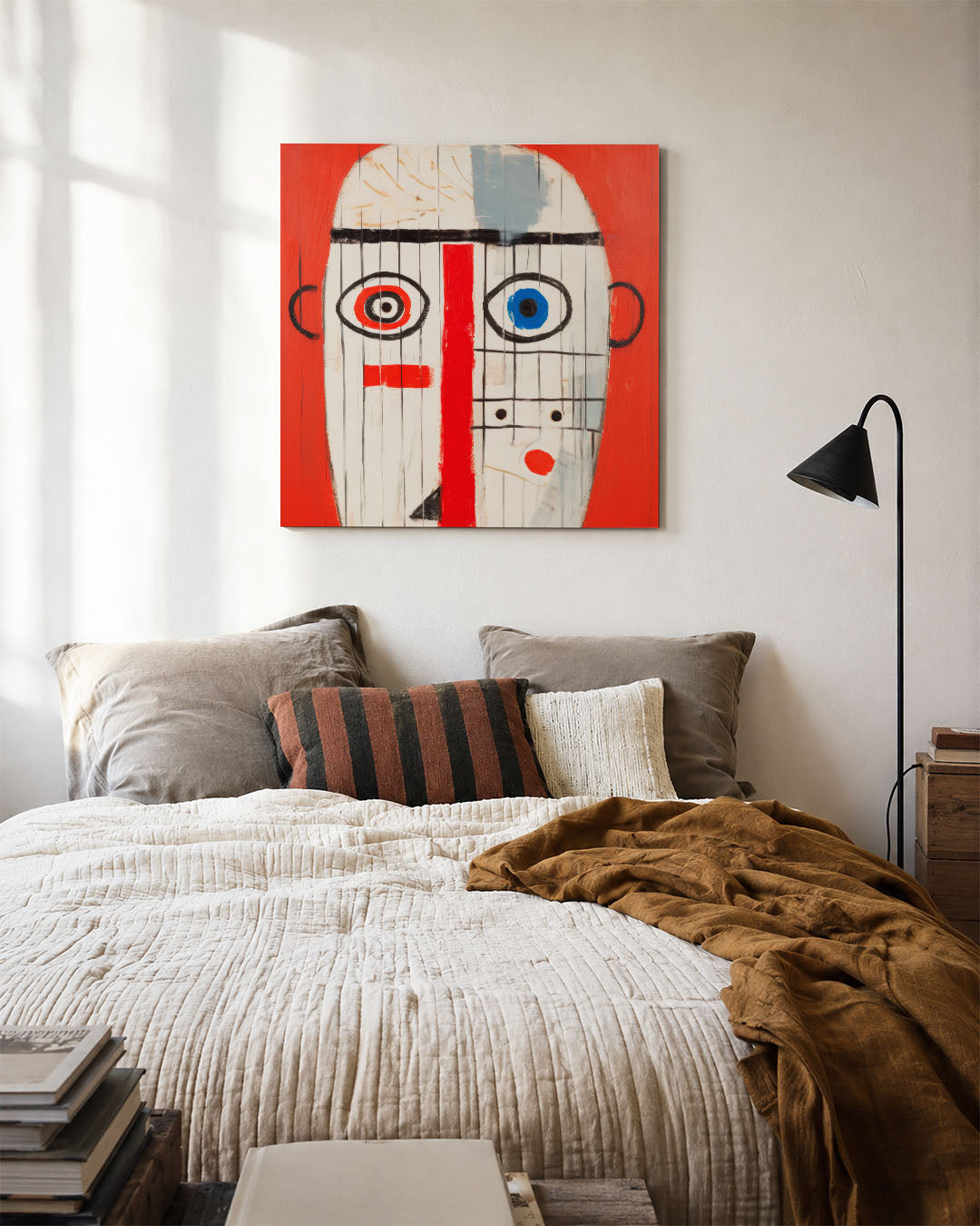 Geometrisch portret Kunstwerk
