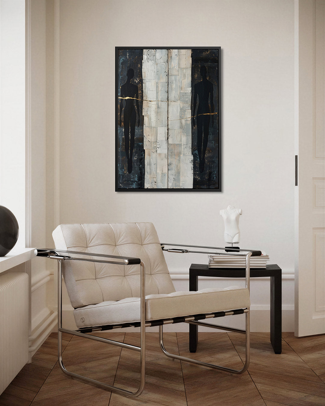 Silhouetten en texturen Kunstwerk