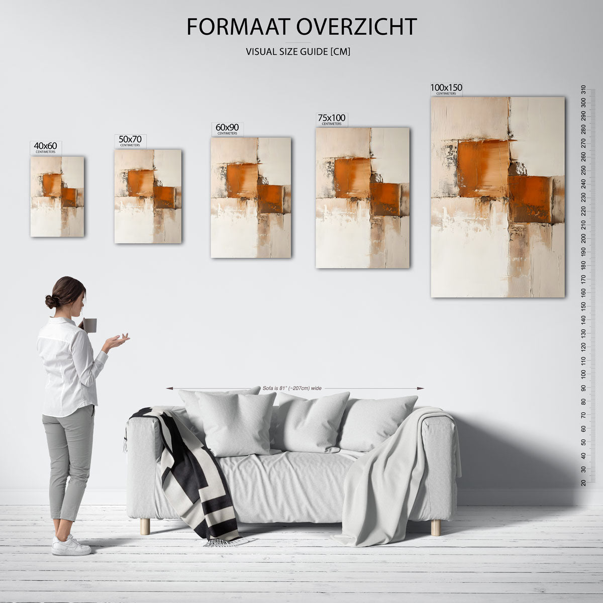 Geometrische vlakken Kunstwerk