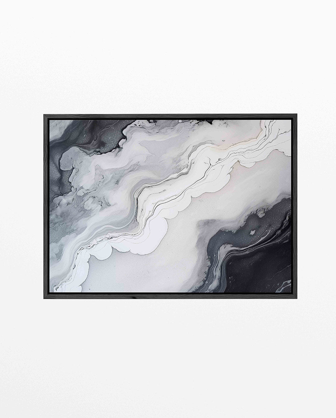 Vloeiende lijnen compositie Kunstwerk