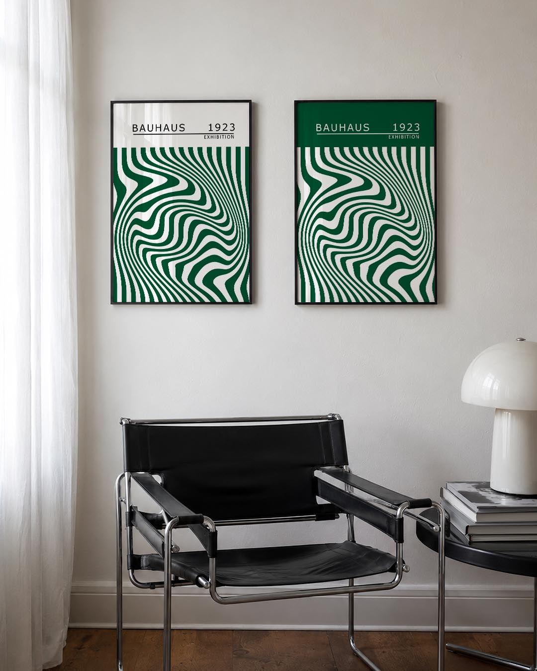 Golvend lijnenspel Posterset