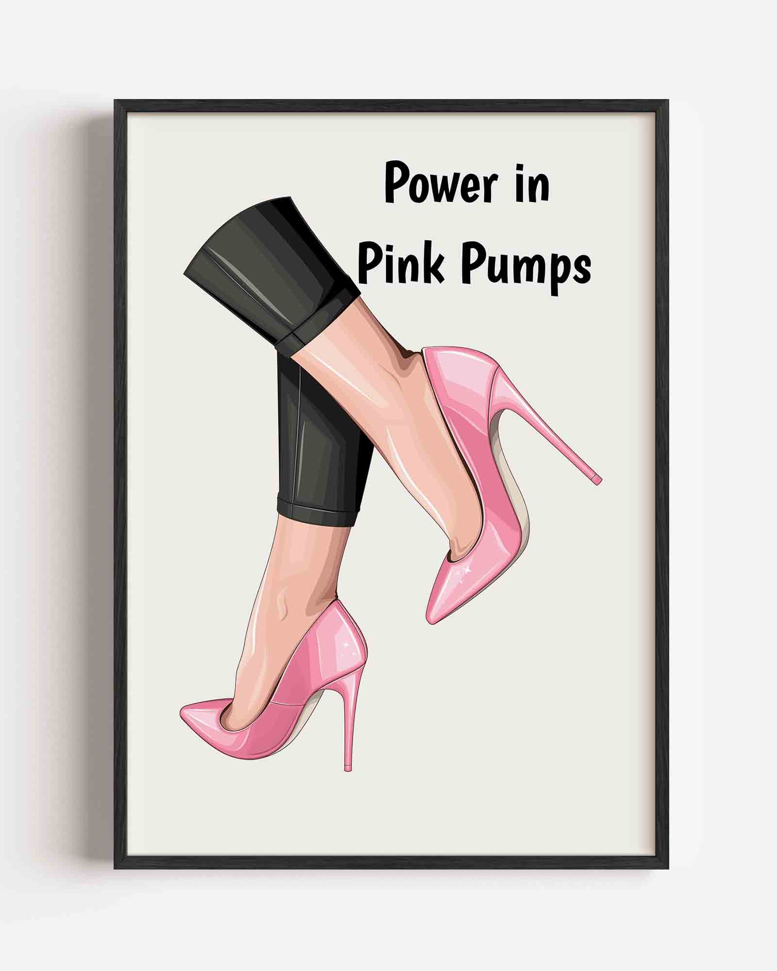 Roze pumps Poster