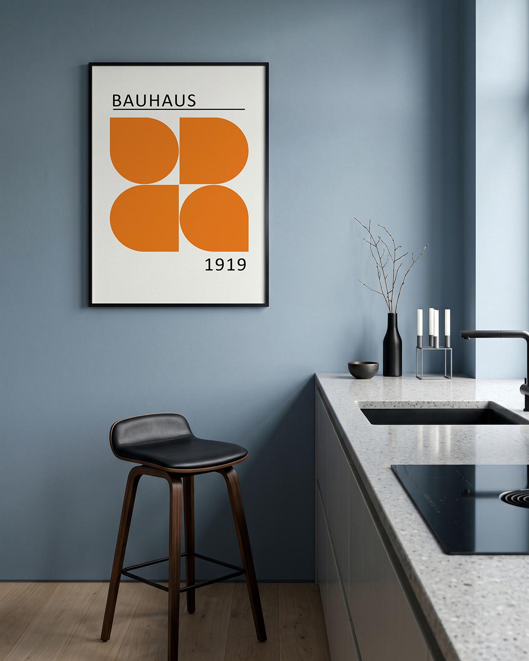 Oranje vlakverdeling Poster